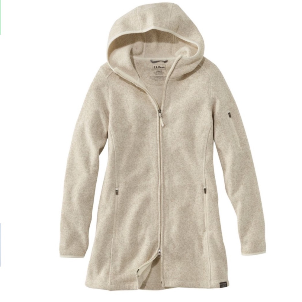 L.L.Bean Sweater Fleece Coat in Sailcloth